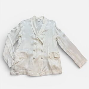 Victoria’s Secret Ivory Floral Jacquard Satin Blazer